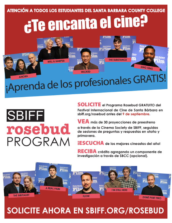 SBIFF Rosebud program flyer 2025 spanish